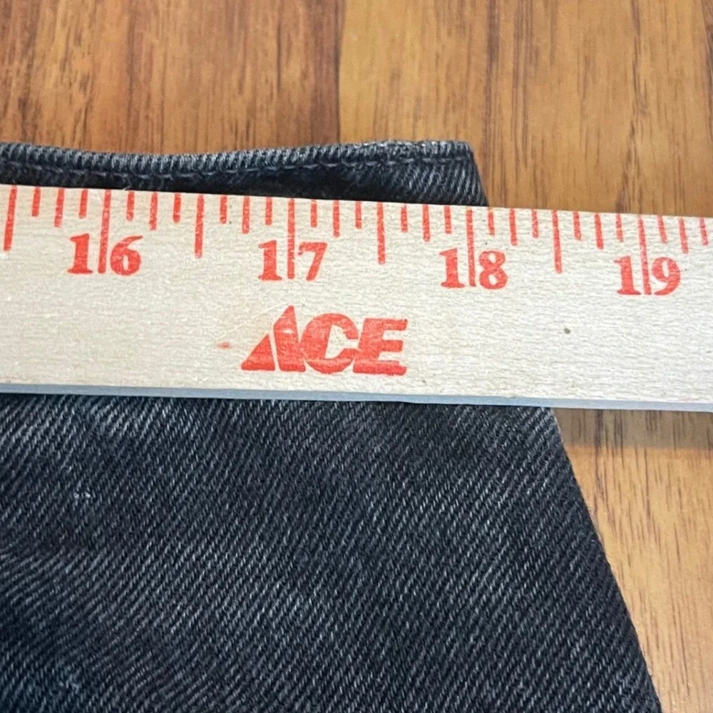 Levis 560 Loose Fit Tapered Leg Jeans Mens 38x34 Black Denim Made in USA 1996